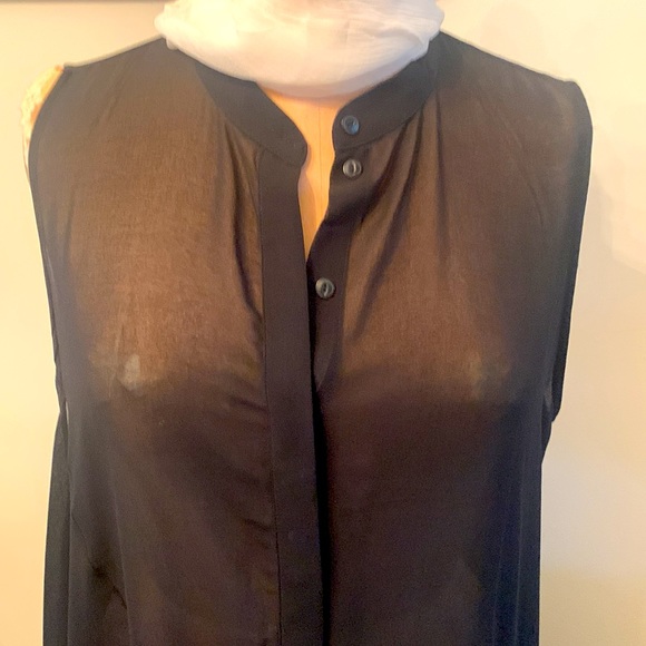 H&M Divided sheer black georgette tunic/dress - Picture 3 of 6